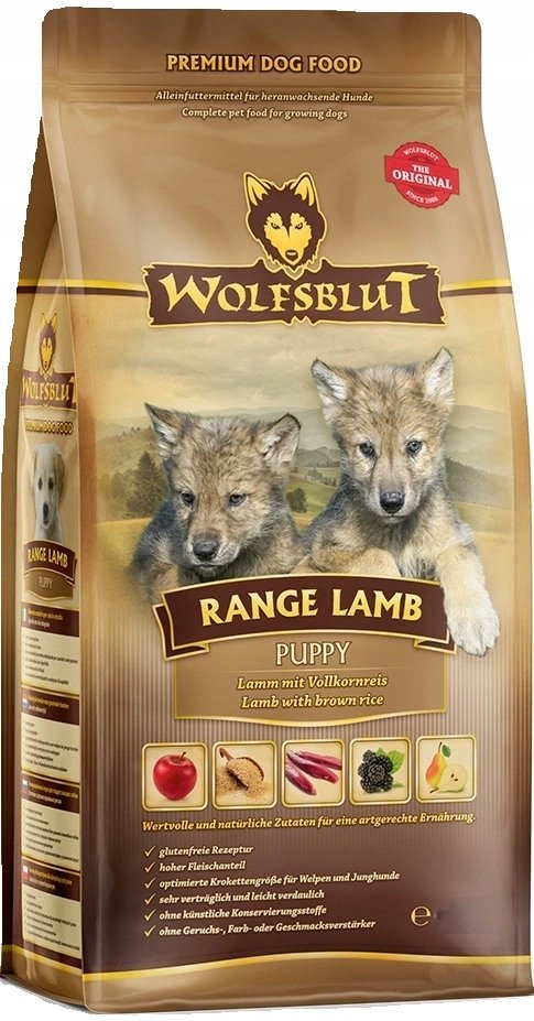 Wolfblut Range Lamb jagnięcina i ryż 12,5kg puppy