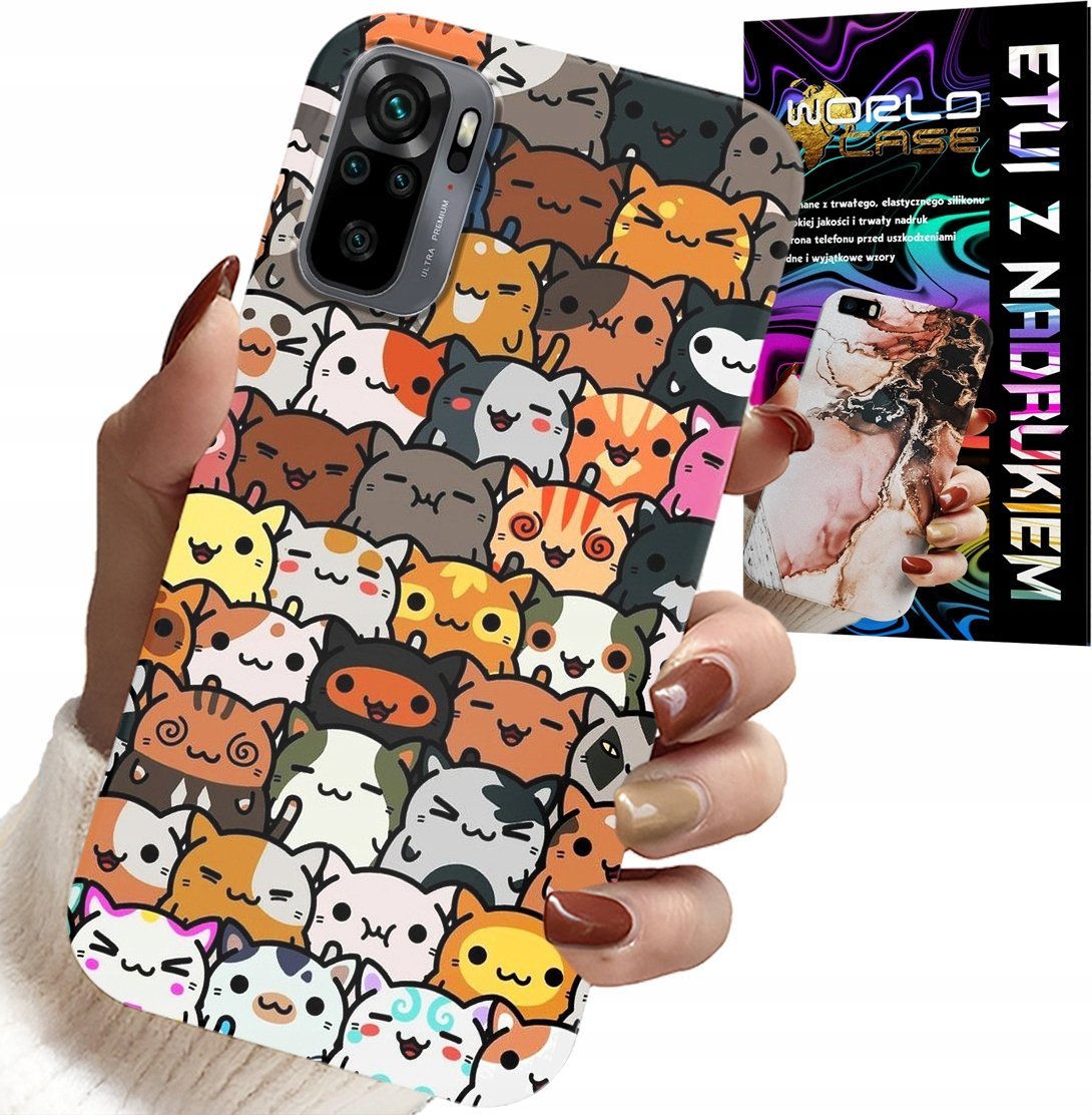 ETUI DO XIAOMI NOTE 10 / 10S - PLECKI W SŁODKIE KOTKI, KOTY, OBUDOWA