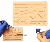 Mały naukowiec - SZTUCZNA SKÓRA DO NAUKI SZYCIA CHIRURGICZNEGO RAN ZAKŁADANIE SZWÓW NA SKÓRY - miniaturka - grafika 1