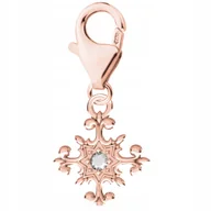 Bransoletki - Zawieszka Pozłacana z Krzyżem Ozdobny Krzyż Krzyżyk Cyrkonia SREBRO 925 - miniaturka - grafika 1