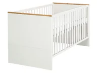 Łóżeczka i kojce - Roba Łóżeczko dziecięce kombi »Finn« 70 x 140 cm białe stopy - miniaturka - grafika 1