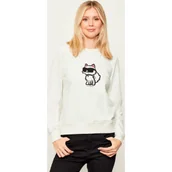 Bluzy damskie - Karl Lagerfeld Bluza ikon sketch | Straight fit - miniaturka - grafika 1