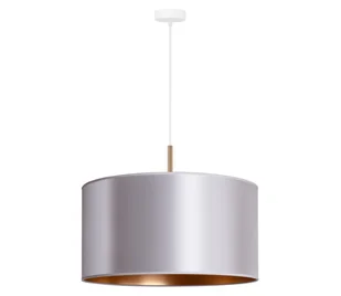 Duolla - Żyrandol na lince CANNES 1xE27/15W/230V śr. 45 cm srebrny/miedź - Lampy sufitowe - miniaturka - grafika 1
