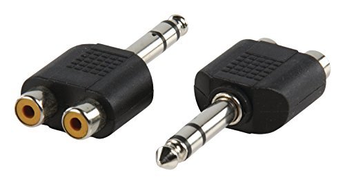 Valueline AC-011 adapter cable  kabel adapter (RCA, 6.35 MM, czarna, męski/żeński, nikiel, tworzywo sztuczne) AC-011