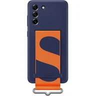 Etui i futerały do telefonów - Samsung Strap Silicone Cover etui pokrowiec do Galaxy S21 FE granatowy EF-GG990TNEGWW - miniaturka - grafika 1