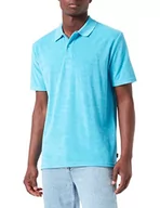 Koszulki męskie - BOSS Męska koszulka polo Petowel, Open Blue462, S - miniaturka - grafika 1