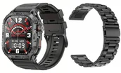 Smartwatch - GlacierX Lhotse Black + Pasek metalowy - miniaturka - grafika 1