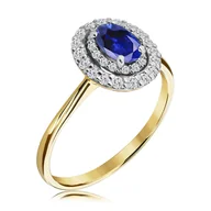 Pierścionki - Pierścionek zaręczynowy z szafirem 0.79 ct - WK-4-SZ - miniaturka - grafika 1