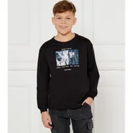 Koszulki dla chłopców - CALVIN KLEIN JEANS Longsleeve Regular Fit - miniaturka - grafika 1