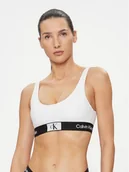 Stroje kąpielowe - Calvin Klein Swimwear Góra od bikini KW0KW02257 Biały - miniaturka - grafika 1