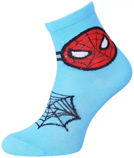 Błękitne, dziecięce skarpetki Spider-Man MARVEL 23-26 EU - Skarpetki dla dzieci - miniaturka - grafika 1