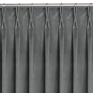 Zasłony - Zasłona VILA kolor grafitowy styl klasyczny flex 9,5 cm z podwójną zakładką velvet 135x245 homede - CURT/HOM/VILA/VELVET/FLEX/95 - miniaturka - grafika 1