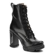 Botki damskie - Carinii, Botki, B8509_-E50-M60-000-E36 Czarny, rozmiar 38 - miniaturka - grafika 1