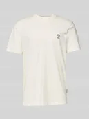 Koszulki męskie - T-shirt z prążkowanym, okrągłym dekoltem model ‘JENS’ - miniaturka - grafika 1