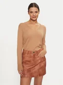 Swetry damskie - Gant Sweter 4803187 Beżowy Regular Fit - miniaturka - grafika 1