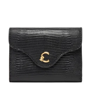 Mały Portfel Damski Coccinelle TBN Coccinelle C-ME Lizard E2 TBN 11 F0 01 Czarny - Portfele - miniaturka - grafika 1