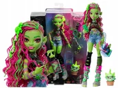 Lalki dla dziewczynek - Lalka Monster High Venus McFlytrap zwierzątko roślinny kot Chewlian - miniaturka - grafika 1