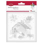 Prace ręczne dla dzieci - Szablony plastikowe Świąteczne Boże Narodzenie 13x13cm Titanum - miniaturka - grafika 1
