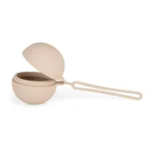 Grzechotki dla dzieci - Etui na smoczek silikonowe beżowe 0m+ PETITE&MARS - miniaturka - grafika 1