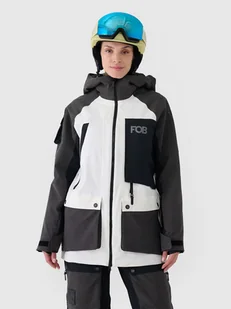 Kurtka snowboardowa membrana NeoDry 10000 damska 4F 4FWAW24TTJAF587-11S Biały - Kurtki narciarskie - miniaturka - grafika 1