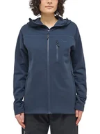 Kurtki damskie - Haglöfs Kurtka polarowa "Rosson Mid Hood" w kolorze granatowym - miniaturka - grafika 1
