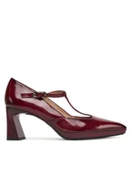 Półbuty damskie - Hispanitas Półbuty HI254342 Bordowy - miniaturka - grafika 1