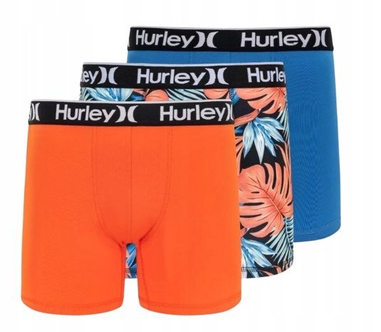 Hurley 3pak Majtki Bokserki Męskie Wielokolorowe S Ktb