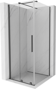 Kabiny prysznicowe - Mexen Velar kabina prysznicowa rozsuwana 110x110 cm, transparent, gun gray szczotkowany - 871-110-110-01-66 - miniaturka - grafika 1