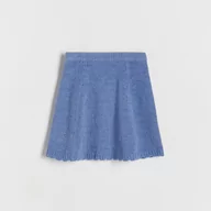 Sukienki i spódniczki dla dziewczynek - Reserved - Dzianinowa spódnica - Niebieski - miniaturka - grafika 1