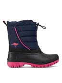 Buty dla chłopców - KangaRoos Śniegowce K-Ben 18672 000 4204 Granatowy - miniaturka - grafika 1