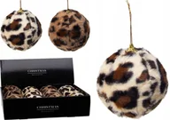 Ozdoby bożonarodzeniowe - Zestaw ozdób choinkowych, plastik/futro, 11 cm, 12 szt. - miniaturka - grafika 1