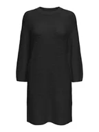 Sukienki - ONLY Sukienka dzianinowa w kolorze czarnym - miniaturka - grafika 1