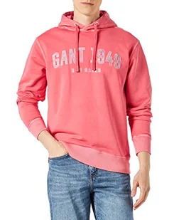 GANT Męska bluza z kapturem, różowy arbuz, M - Bluzy męskie - miniaturka - grafika 1