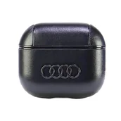 Akcesoria do słuchawek - Audi Leather Big Logo AirPods 3 cover czarny/black AU-AP3-GT/D3-BK - miniaturka - grafika 1