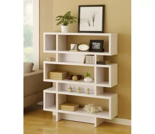 Regał ELZE 130,8x90 cm biały - Regały Regał ELZE 130,8x90 cm biały - Regały - miniaturka - grafika 1