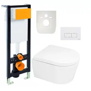 Zestaw Podtynkowy Miska Wc Stelaż Deska Tixi - Miski WC - miniaturka - grafika 1