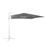 Parasole ogrodowe - Beliani Parasol ogrodowy 250 x 250 x 235 cm antracytowy/biały MONZA - miniaturka - grafika 1