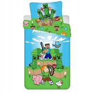 Pościel dla dzieci - Minecraft Outdoor Mobs pościel bawełniana 140x200 70x90 - miniaturka - grafika 1