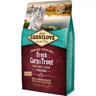 Carnilove Carnilove Fresh Carp & Trout Sterilised kot 6kg 8595602527465 - Sucha karma dla kotów - miniaturka - grafika 1
