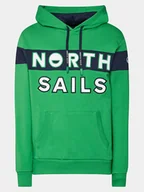 Bluzy męskie - North Sails Bluza 691250 Zielony Regular Fit - miniaturka - grafika 1