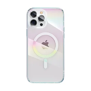 Kingxbar PQY Nebula Series magnetyczne etui do iPhone 13 obudowa pokrowiec przezroczysty (kompatybilne z MagSafe) - Etui i futerały do telefonów - miniaturka - grafika 1