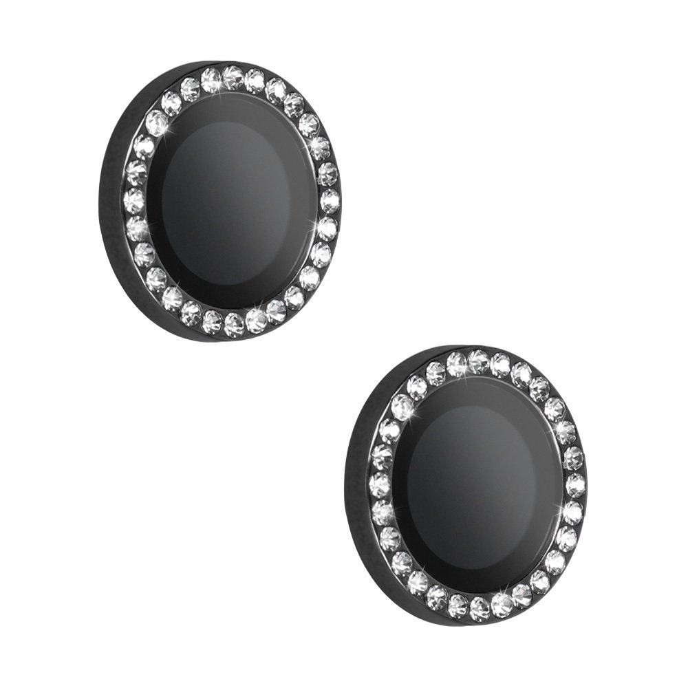 Hartowane szkło HARD DIAMOND na aparat (LENS) do Iphone 17 czarne (obiektyw 2 sztuki)