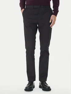 Calvin Klein Chinosy LV04LD613G Czarny Slim Fit - Spodnie męskie - miniaturka - grafika 1
