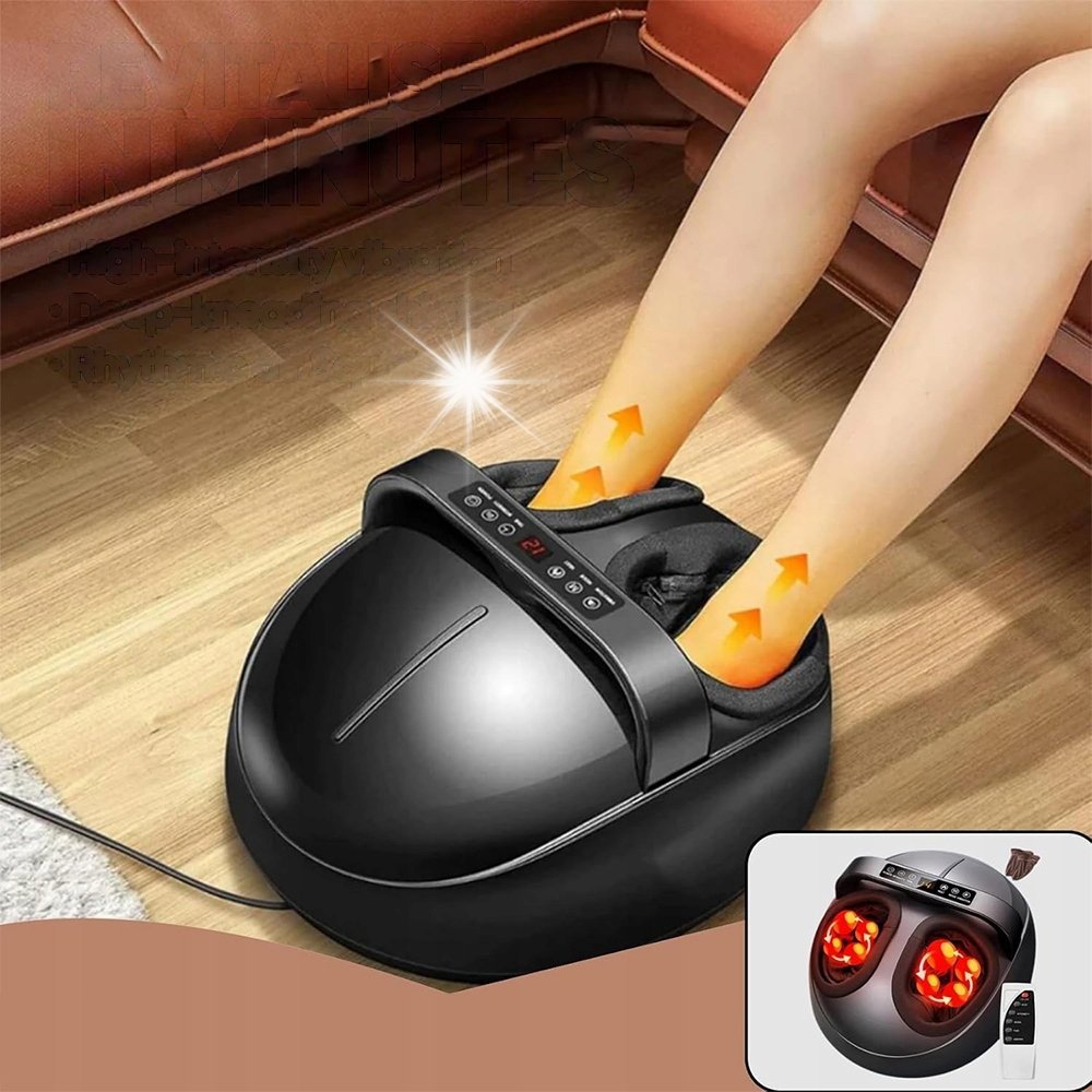 MASAŻER NÓG MASZYNA DO MASAŻU STÓP SHIATSU Z OGRZEWANIEM 360° MASAŻER PILOT