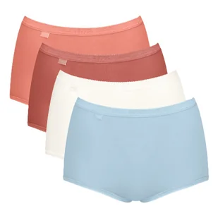 BAWEŁNIANE damskie majtki WYSOKI STAN Sloggi Basic+ Maxi C4P Majtki 4 sz 48 - Majtki damskie - miniaturka - grafika 1