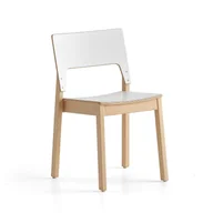 Meble do szkół i przedszkoli - Krzesło LOVE, 450 mm, laminat, biały - miniaturka - grafika 1