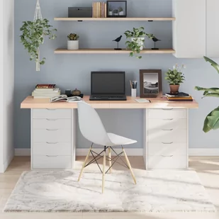 vidaXL Blat stołu, 180x60x6 cm, surowe drewno dębowe - Meble modułowe i akcesoria - miniaturka - grafika 1