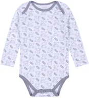 Body dla niemowląt - Szare Body Niemowlęce W Misie, Długi Rękaw - miniaturka - grafika 1