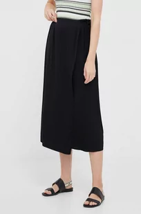 Calvin Klein spódnica kolor czarny midi prosta - Spódnice - miniaturka - grafika 1