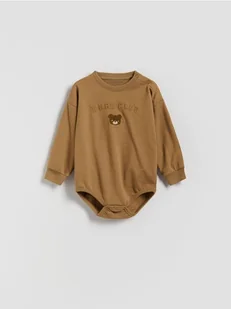 Reserved - Bawełniane body - beżowy - Body dla niemowląt - miniaturka - grafika 1